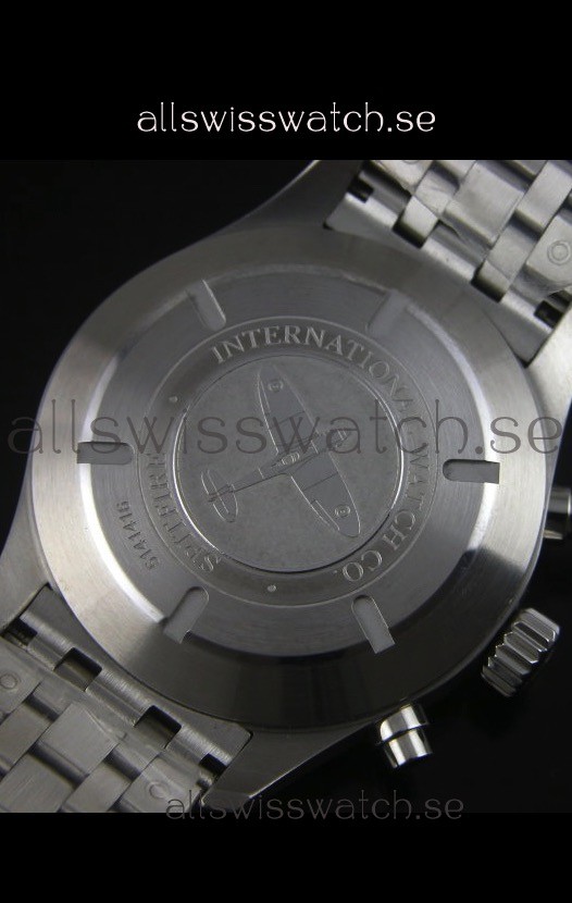 IMG_9081 IWC IW387802 Pilot Chronograph 1:1 Mirror with Steel Bracelet Replica 8