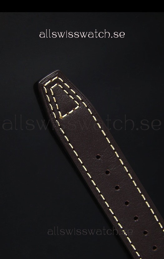 IMG_9081 IWC Big Pilot IW500901 - Functional Power Reserve Brown Strap Blue Dial 1:1 Mirror Replica 8