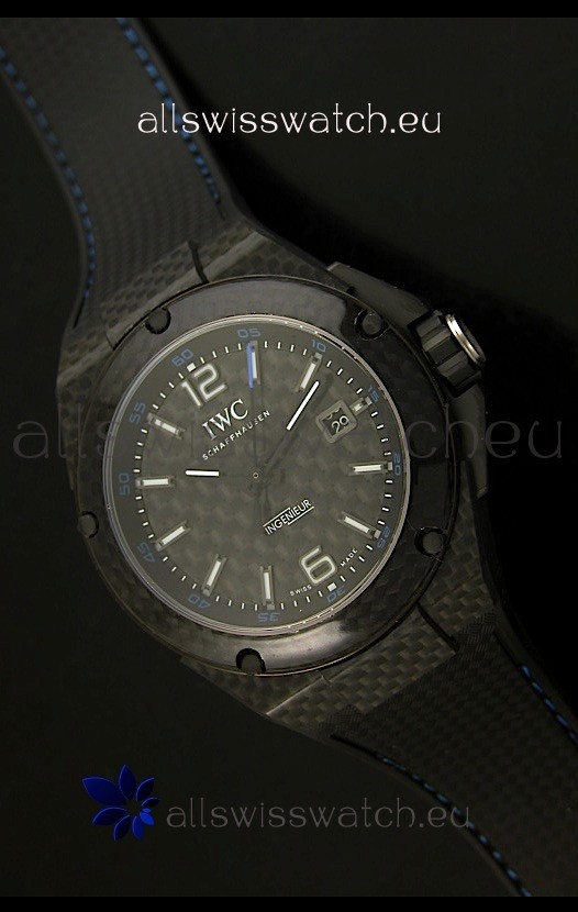 IMG_9081 IWC Ingenieur Carbon Casingin Black Carbon Dial Replica 8