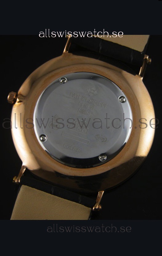 IMG_9081 Patek Philippe Calatrava Ulta-Thin Quartz Rose Gold Case Replica 8