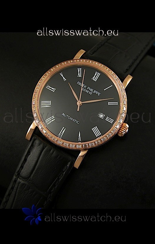 IMG_9081 Patek Philippe Calatrava 5298in Pink Gold Casing - Roman Hours Replica 8