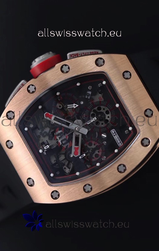 Richard Mille RM011-FM Felipe Massa Rose Gold Casing Replica 8