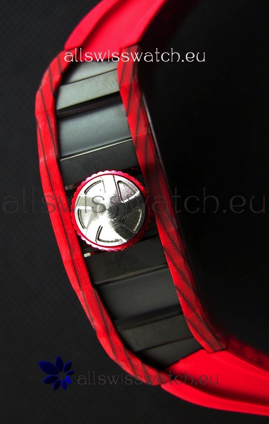 IMG_9081 Richard Mille RM53-01 Pablo Mac Donough Red Carbon Case Replica 8
