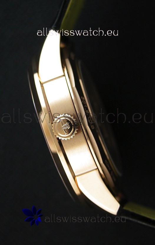 IMG_9081 Jaeger LeCoultre Geophysic True Second Pink GoldBlack Dial Replica 8