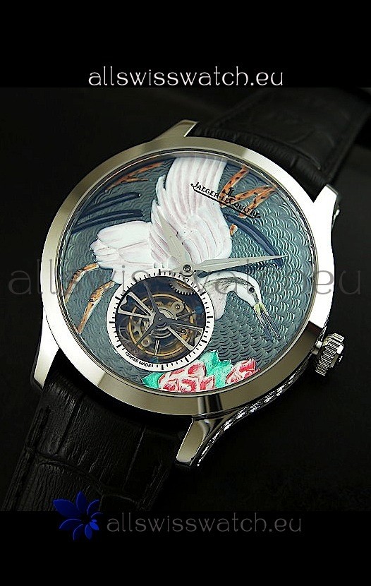 IMG_9081 Jaeger LeCoultre Porcelain Crane Flying Tourbillon - MIRROR Replica 8
