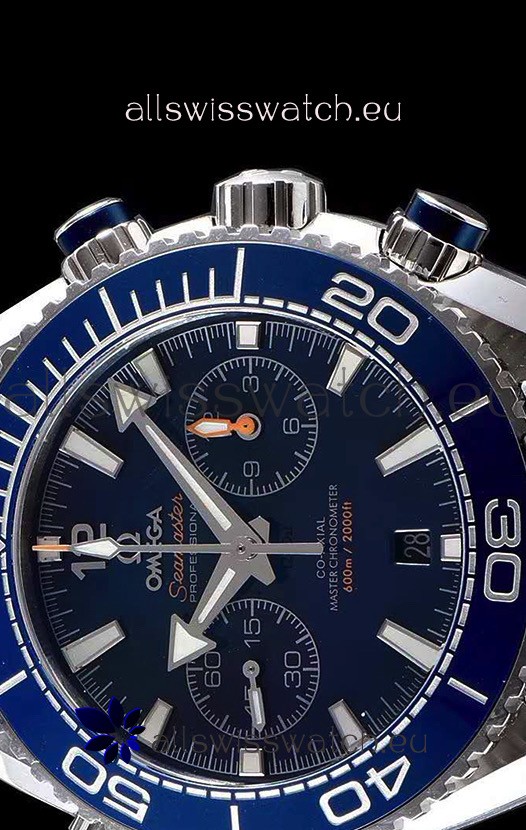 IMG_9081 Omega Planet Ocean 600M Chronograph 904L Steel Blue Dial 1:1 Mirror Replica 8