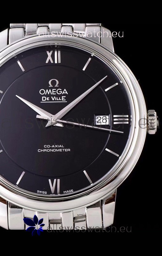 IMG_9081 Omega De Ville Prestige Co-Axial 36.8MM Black Dial 1:1 Mirror Replica 8
