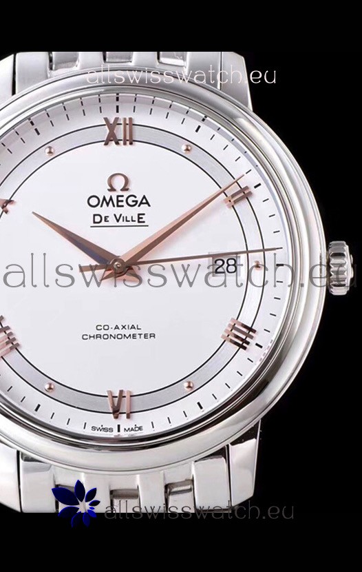 IMG_9081 Omega De Ville Prestige Co-Axial 36.8MM White Dial 1:1 Mirror Replica 8