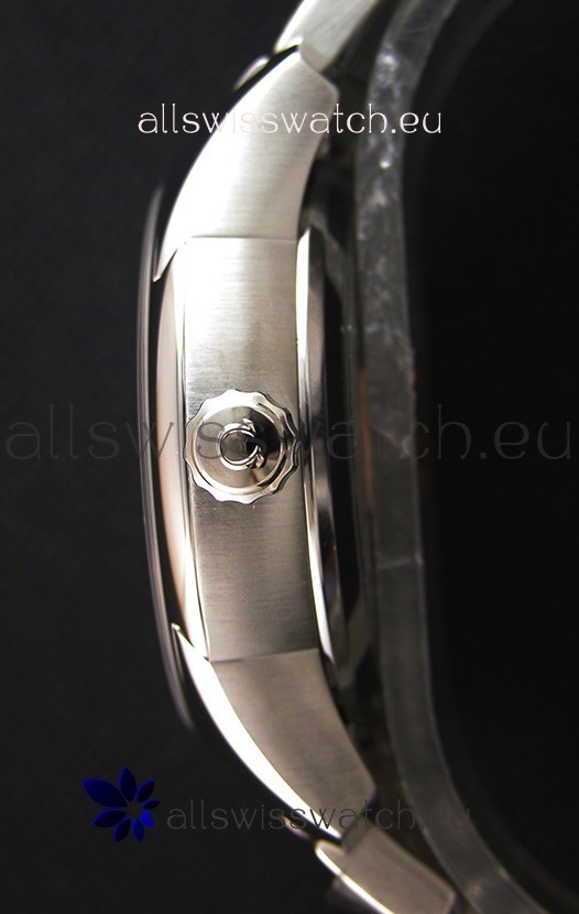 Omega De-Ville Annual Calendar Steel Strap1:1 Mirror Edition in White Dial Replica 8