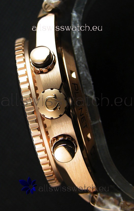 IMG_9081 Omega Seamaster Planet Ocean 600M Chronograph 1:1 Mirror Pink Gold Replica 8