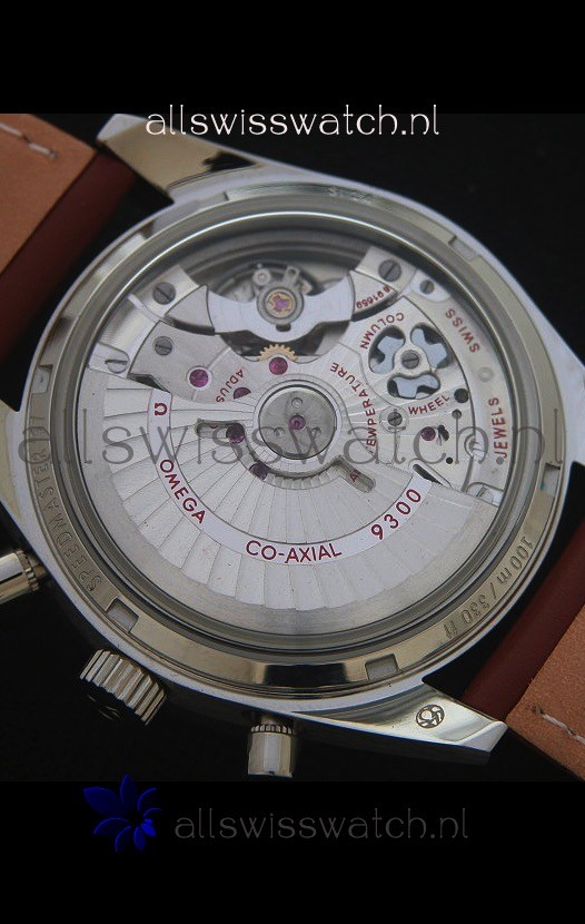 IMG_9081 Omega Speedmaster 57 Co-Axial Chronograph in Leather Strap Replica 8