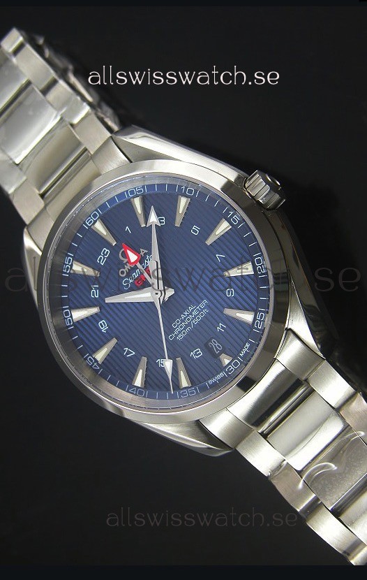 IMG_9081 Omega Seamaster COAX GMT Stainless Steel in Blue Dial Replica 8