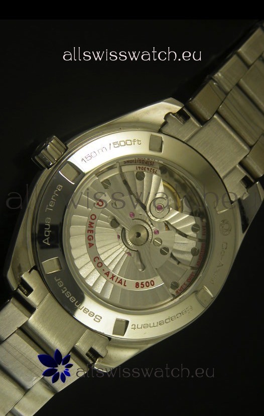 IMG_9081 Omega Seamaster Aqua Terra Co-Axial White Dial Replica 8