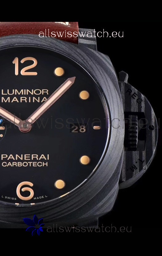 IMG_9081 Panerai Luminor Marina PAM661 Carbotech 1:1 Mirror 2020 Improved Version Replica 8