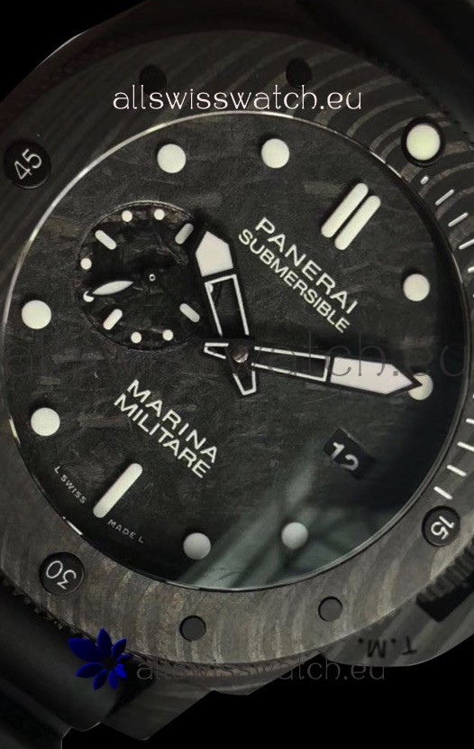 Panerai Submersible Marina Militare Carbotech 47MM 1:1 Mirror Replica 8