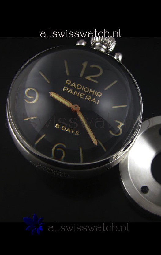 IMG_9081 Panerai Radiomir 8 Days PAM581 Table Clock with Box and Stand Replica 8