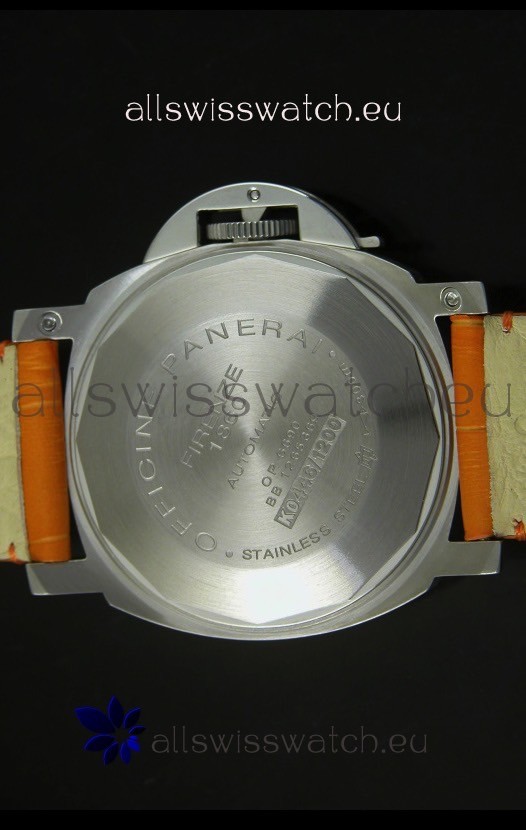 IMG_9081 Panerai Luminor Marina PAM49 40MM - Orange Strap Replica 8