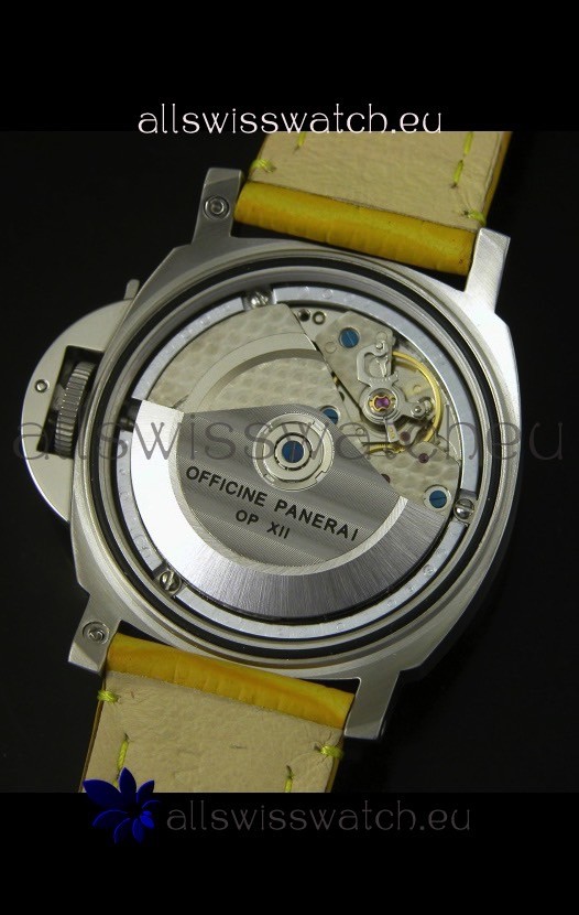 IMG_9081 Panerai Luminor Marina PAM49 40MM - Yellow Strap Replica 8