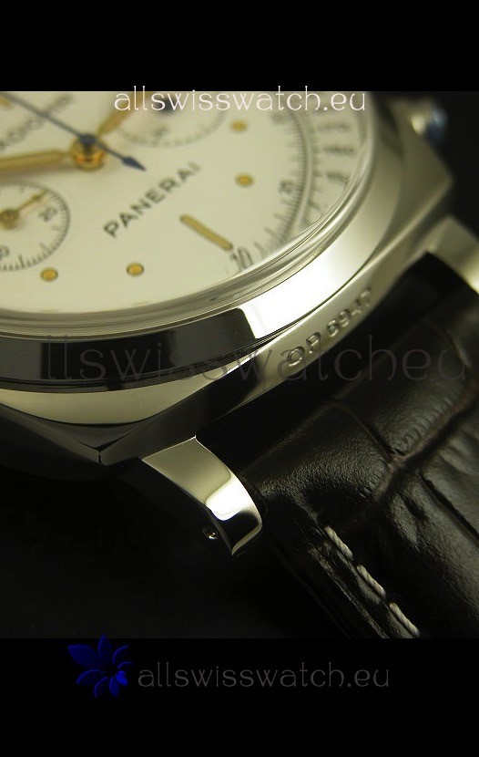 IMG_9081 Panerai Radiomir PAM518 1940 Chronograph - White Dial Replica 8
