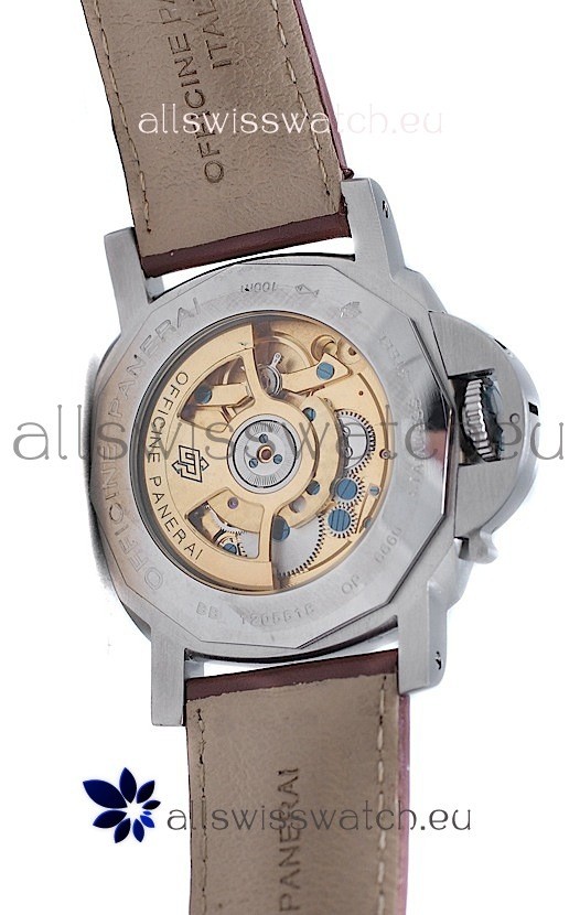 IMG_9081 Panerai Luminor GMT 10 Daysin Brown Strap Replica 8