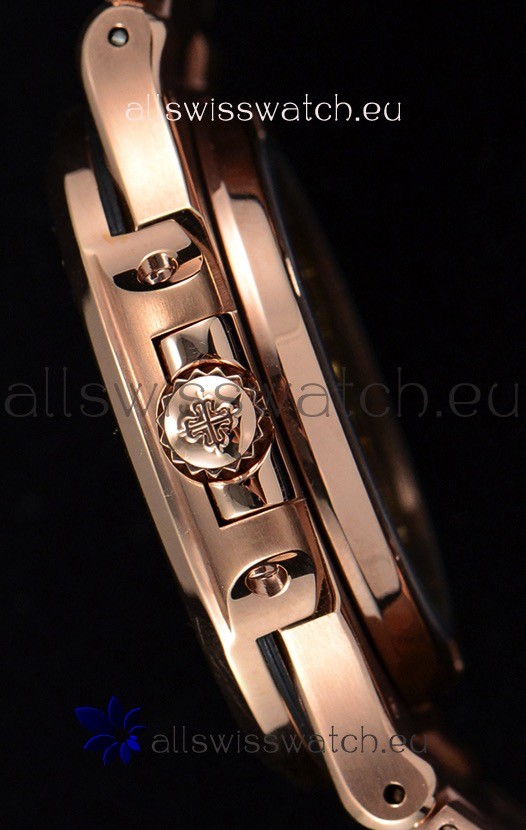 IMG_9081 Patek Philippe Nautilus 5711/1R 1:1 Mirror - Baguette Diamonds Bezel Replica 8