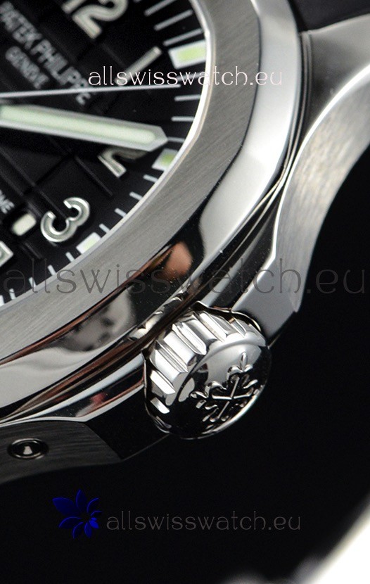 IMG_9081 Patek Philippe Aquanaut 5164A 1:1 Mirror Black Dial Replica 8