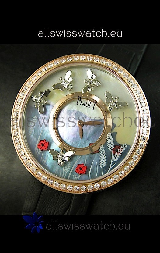 IMG_9081 Piaget Altiplano Ultra-Thin Quartz Movement Ladies with Black Strap Replica 8