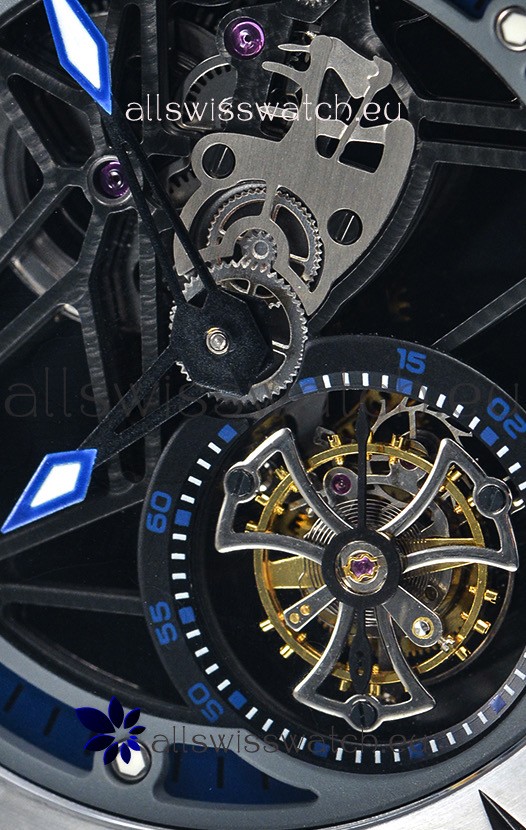 Roger Dubuis Excalibur Spider Flying Tourbillon Skeleton Titanium Casing 1:1 Mirror Replica 8