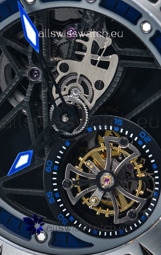 Roger Dubuis Excalibur Spider Flying Tourbillon Skeleton Titanium Casing 1:1 Mirror Replica 8