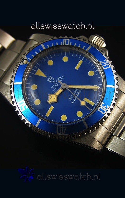 IMG_9081 Tudor Oyster Prince Vintage 200M Blue Dial Dot Markers 1:1 Mirror Replica 8