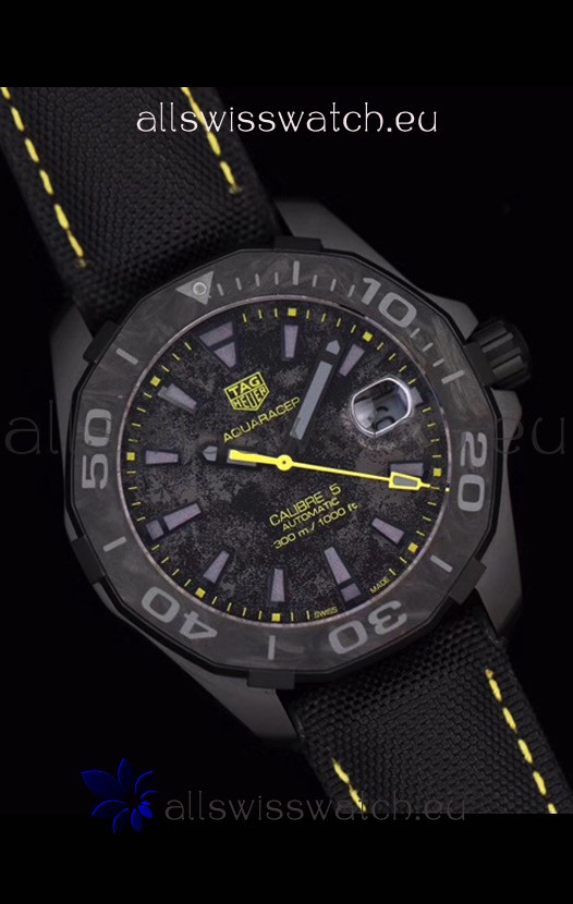 IMG_9081 Tag Heuer Aquaracer Calibre 5 Titanium Carbon 41MM 1:1 Mirror Replica 8