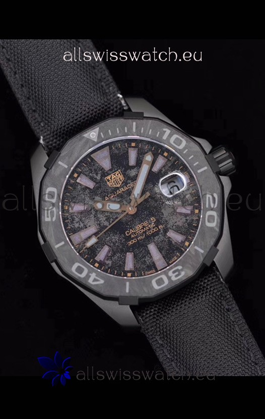 IMG_9081 Tag Heuer Aquaracer Calibre 5 Titanium Carbon 41MM 1:1 Mirror Replica 8
