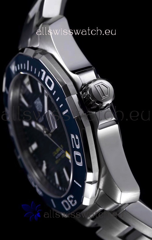 IMG_9081 Tag Heuer Aquaracer Calibre 5 1:1 Mirror Blue Dial Replica 8