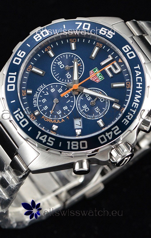 IMG_9081 Tag Heuer Formula 1 Chronograph Quartz Blue Dial Replica 8