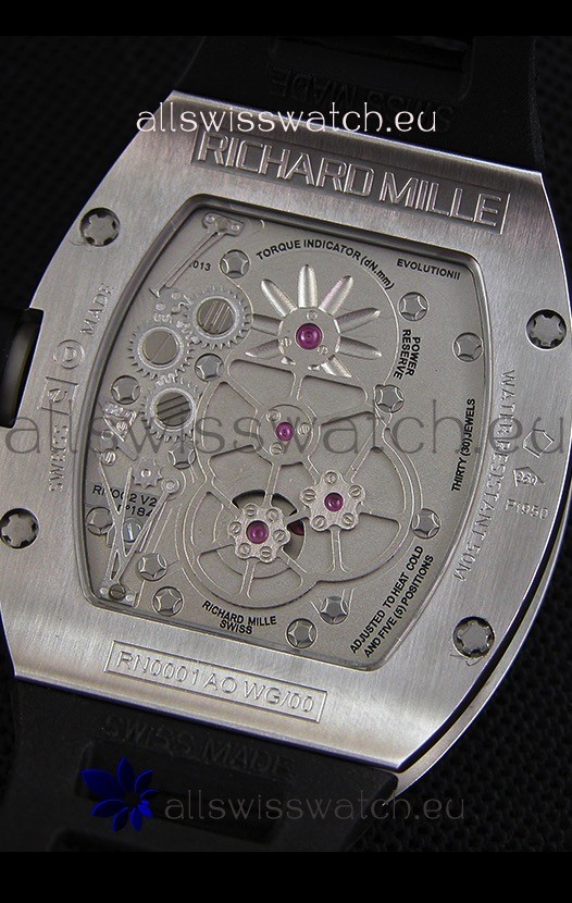 Richard Mille RM001 Evolution Tourbillonwith Brushed Steel Case Replica 8