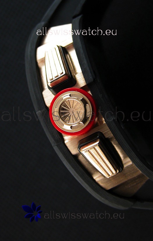 IMG_9081 Richard Mille RM011 Romain Grosjean Lotus F1 Edition Forged Carbon Case Replica 8