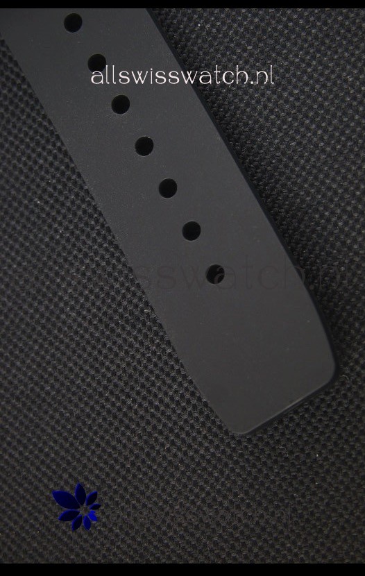 IMG_9081 Richard Mille RM011-03 One Piece Black Forged Carbon Case in Black Strap Replica 8