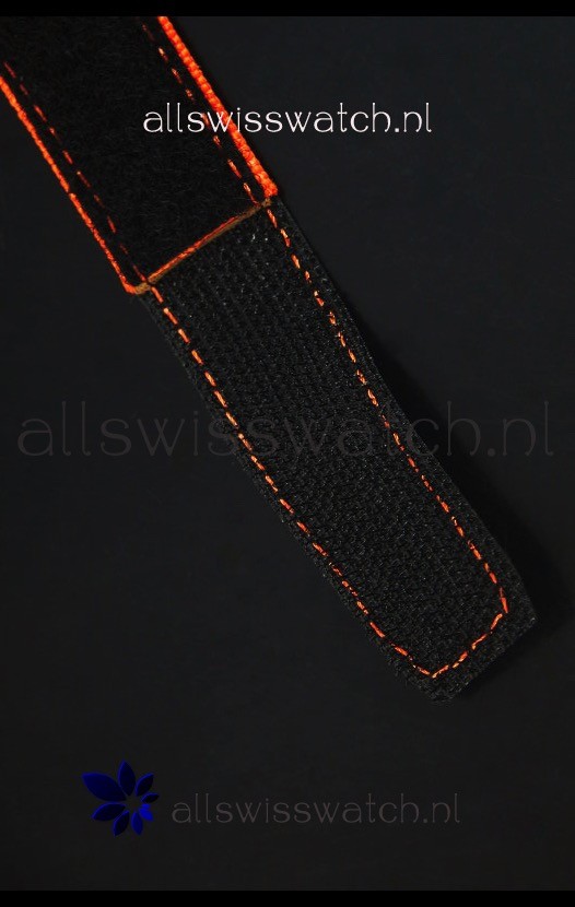 IMG_9081 Richard Mille RM011 Filipe Massa Titanium Casein Orange Nylon Strap Replica 8