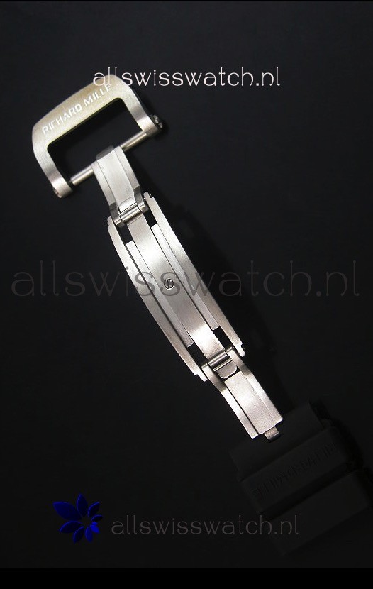 IMG_9081 Richard Mille RM053 Tourbillon Pablo Mac Donoughin Titanium Case Black Strap Replica 8