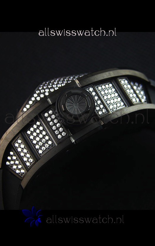 IMG_9081 Richard Mille RM053 Tourbillon Pablo Mac Donoughin PVD Case Replica 8