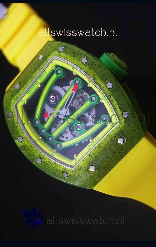 IMG_9081 Richard Mille RM059 Yohan Blake Editionin Yellow Bezel Replica 8