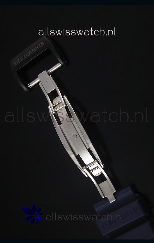 IMG_9081 Richard Mille RM055 Ceramic Case in Blue Inner Bezel Replica 8