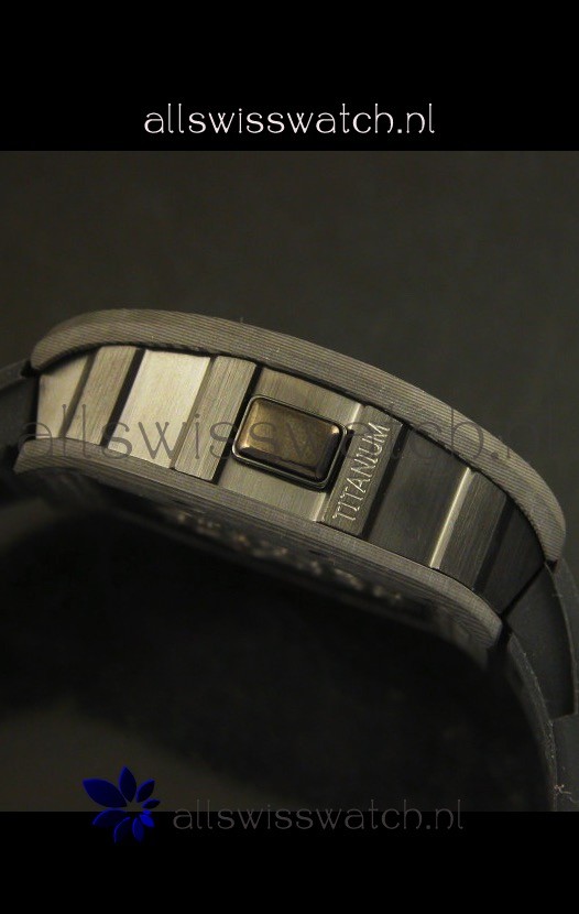 IMG_9081 Richard Mille RM036 Jean Todt Forged Carbon Bezel Titanium - Red Edition Replica 8