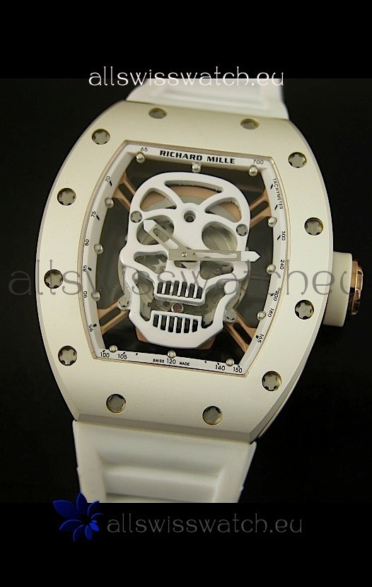 IMG_9081 Richard Mille RM052 Skull TourbillonCeramic Case Replica 8