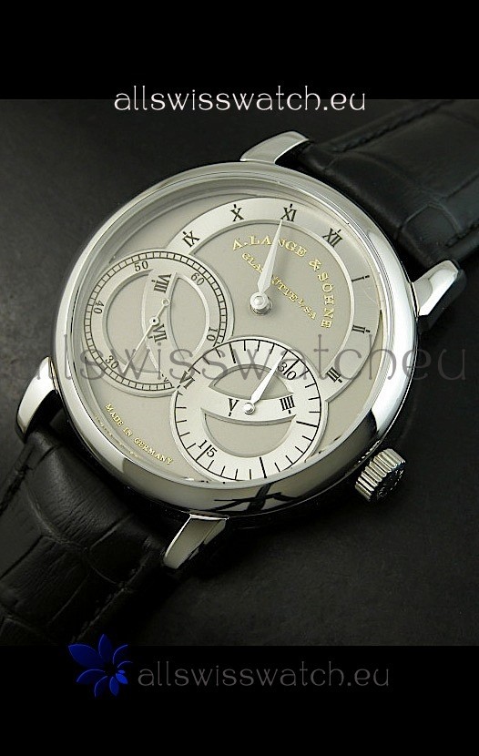 IMG_9081 Alange Sohne Dual Sub Dials Black Strap Replica 8