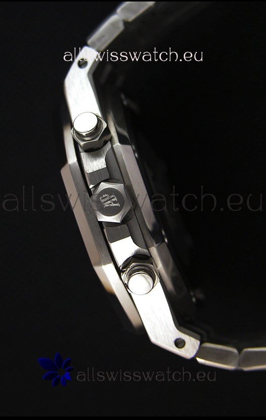 IMG_9081 Audemars Piguet Royal Oak Chronograph Black Dial Quartz - 41MM Replica 8