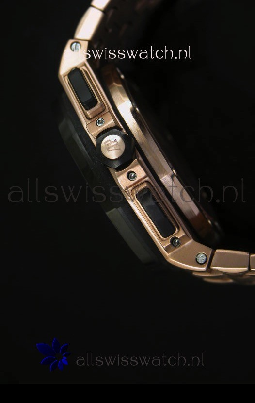 IMG_9081 Audemars Piguet Royal Oak Offshore in Pink Gold Case Replica 8