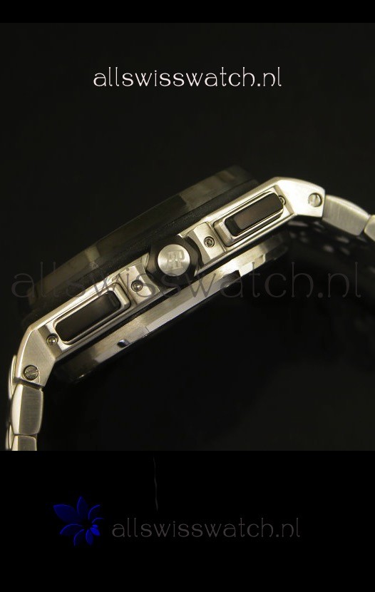 IMG_9081 Audemars Piguet Royal Oak Offshore in Black Dial - Steel Case Replica 8