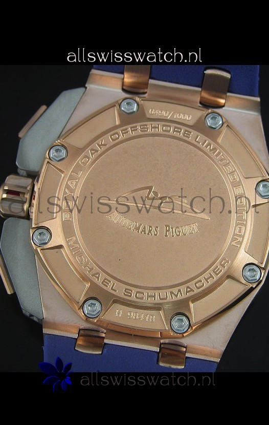 Audemars Piguet Royal Oak Offshore Michael Schumacher Rose Gold Ceramic Bezel Replica 8