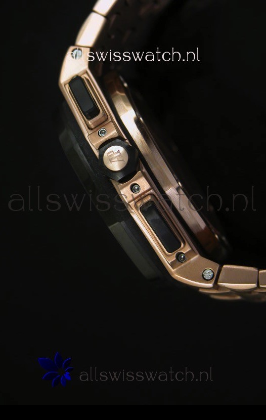 IMG_9081 Audemars Piguet Royal Oak Offshore in Pink Gold Case Replica 8